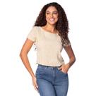 Blusa Feminina Habana Viscose Estampa Flores Bege