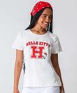Blusa Feminina Hello Kitty Sanrio Preto Off White-22053