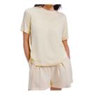 Blusa Feminina Hering MC Tricot Leve Creme - K5CV2PSI Blusa Feminina Hering MC Tricot Leve Creme - K5CV2PSI