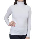 Blusa Feminina Hirlogs Canelada Gola Alta Branca - 2643