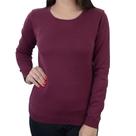 Blusa Feminina Iaraline Suéter Tricot Algodão Bordô - 2105