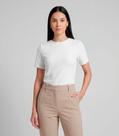 Blusa Feminina Justa Com Manga Curta Infinita Cor Bege