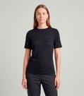 Blusa Feminina Justa Com Manga Curta Infinita Cor Preto