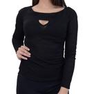 Blusa Feminina Kacolako Ombro a Ombro Preta - 34405