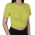 Blusa Feminina Lado Avesso Cropped Verde Lima - L1204 Blusa Feminina Lado Avesso Cropped Verde Lima - L1204