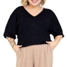 Blusa Feminina Lepoque Plus Size Preta - 2947