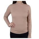 Blusa Feminina Linha Leve ML Canelada Bege - 3693