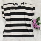 Blusa Feminina Listrada com Manga Virada 336006