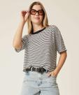 Blusa Feminina Listrada Manga Curta Marisa-21004