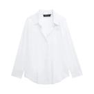 Blusa Feminina Listrada Plus Size com Decote V - Manga Comprida - Moda Primavera/Verão