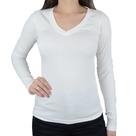 Blusa Feminina LZT Canelada Gola V Off White - 5058