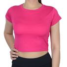 Blusa Feminina LZT Cropped Viscose Pink - 8078