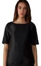 Blusa feminina m/c intimissimi seda e modal ribbon bordô