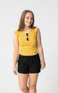 Blusa Feminina Maju Altura Cos Regata Canelada Power Listras