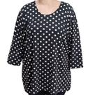 Blusa Feminina Manga 3/4 Bolinhas Raio de luz Blusa Feminina Manga 3/4 Bolinhas Raio de luz