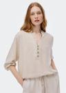 Blusa Feminina Manga 3/4 Em Viscolinho Blusa Feminina Manga 3/4 Em Viscolinho