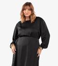 Blusa Feminina Manga Bufante Plus Size Secret Glam Preto
