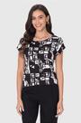 Blusa Feminina Manga Curta Estampa Digital em Viscose Stretch - Malwee
