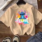 Blusa Feminina Manga Curta Estampa Exclusiva Stitch