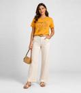 Blusa Feminina Manga Curta Estampada Select Amarelo