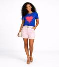 Blusa Feminina Manga Curta Estampada Select Azul