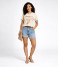 Blusa Feminina Manga Curta Estampada Select Bege