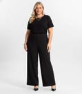 Blusa Feminina Manga Curta Plus Size Secret Glam Preto