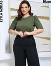 Blusa Feminina Manga Curta Princesa Casual Elegante Confort