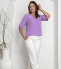 Blusa Feminina Manga Curta Social com botoes