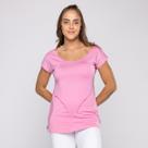 Blusa Feminina Manga Curta Tapa Bumbum com Bolso Blusa Feminina Manga Curta Tapa Bumbum com Bolso