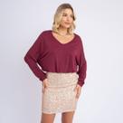 Blusa Feminina Manga Longa Basica Soltinha Viscolycra Plus
