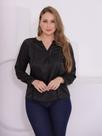 Blusa Feminina Manga Longa com Gola Borboleta Casual