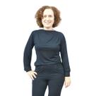 Blusa Feminina Manga Longa Com Punho Elegante e Versatil