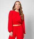 Blusa Feminina Manga Longa Endless Vermelho Blusa Feminina Manga Longa Endless Vermelho