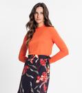 Blusa Feminina Manga Longa Gola Alta Rovitex Laranja