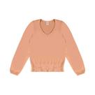Blusa Feminina Manga Longa Lecimar em Crepe Viscose