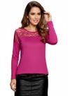 Blusa Feminina Manga Longa Ombro Em Flamê Devorê G