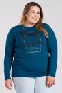 Blusa Feminina Manga Longa Plus Size Malha Viscose Estampa Borboleta "Glorious" - Serena Blusa Feminina Manga Longa Plus Size Malha Viscose Estampa Borboleta "Glorious" - Serena