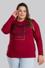 Blusa Feminina Manga Longa Plus Size Malha Viscose Estampa Borboleta "Glorious" - Serena