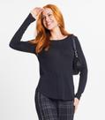 Blusa Feminina Manga Longa Visco Tricot Rovitex Preto