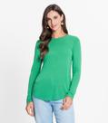 Blusa Feminina Manga Longa Visco Tricot Rovitex Verde