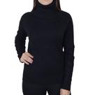 Blusa Feminina Mochine Tricot Gola Alta Preta - TRFI83530