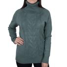 Blusa Feminina Mochine Tricot Gola Alta Verde - TRFI83630