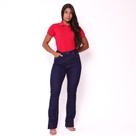 Blusa Feminina Modelo Baby Look Lisa Tecido de Piquet Vermelho