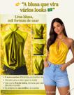 Blusa Feminina Multiformas Frente Única Halter Top Brasil Amarração Ajustável