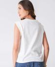 Blusa Feminina Muscle Tee Recorte Laise Marisa Off Whi-80026