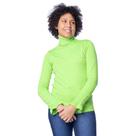 Blusa Feminina Oliveira Malhas Tricot Babados Verde Limão