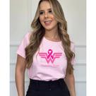 Blusa Feminina Outubro Rosa T -Shirt moda 100% Algodão P AO G2 Plus Size