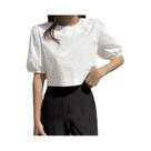 Blusa Feminina Oversized Verão 2024 - Manga Bufante, Gola Redonda, Casual Blusa Feminina Oversized Verão 2024 - Manga Bufante, Gola Redonda, Casual