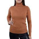Blusa Feminina Pellini Tricot Marrom Caramelo - GD-96